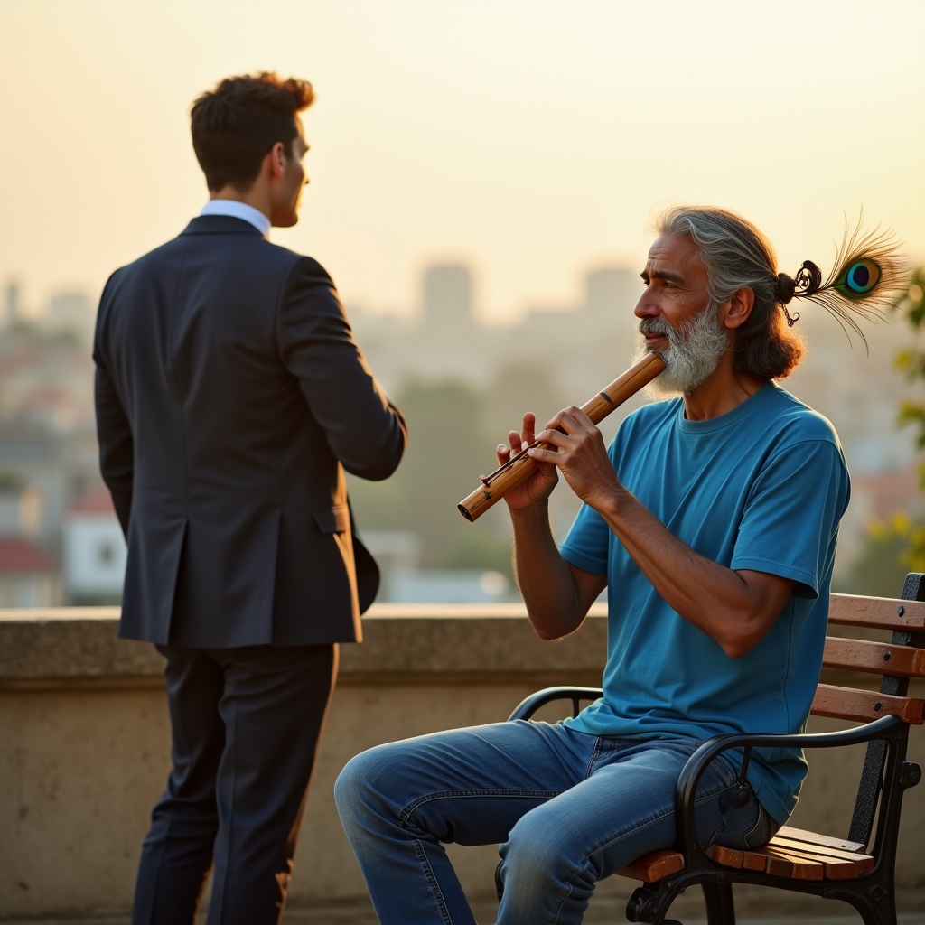 A person sitting at a café trying to read a finance textbook, but their notebook is filled with sketches and doodles that have taken over every margin, pen still in hand
