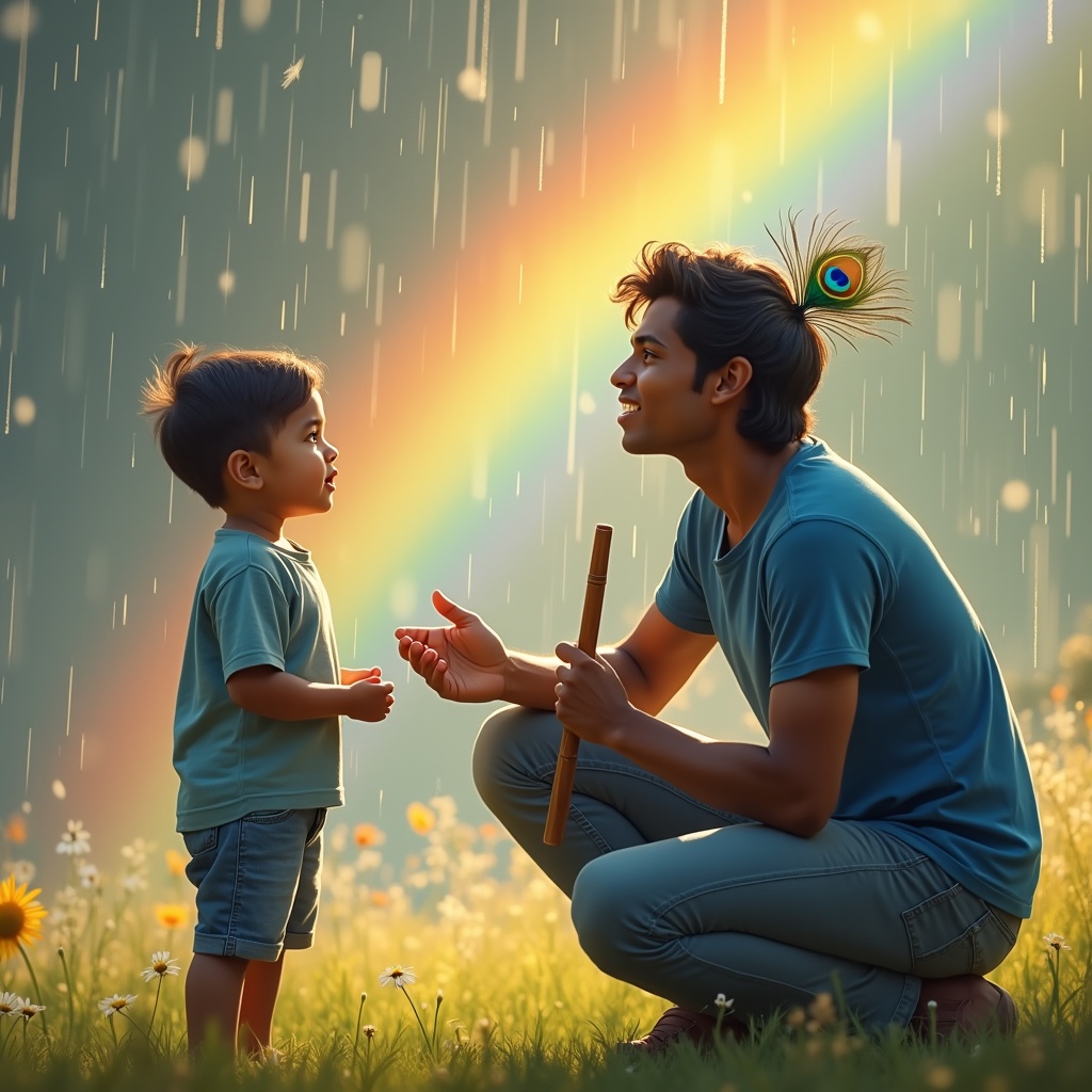 A single match lit in a vast dark cathedral, its tiny flame reflected in a thousand glass surfaces — one spark illuminating an entire space